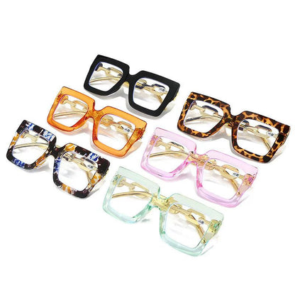 🔥Lastday 70%OFF-Women’s Oversized Square Chain Reading Glasses(1set-6pcs)
